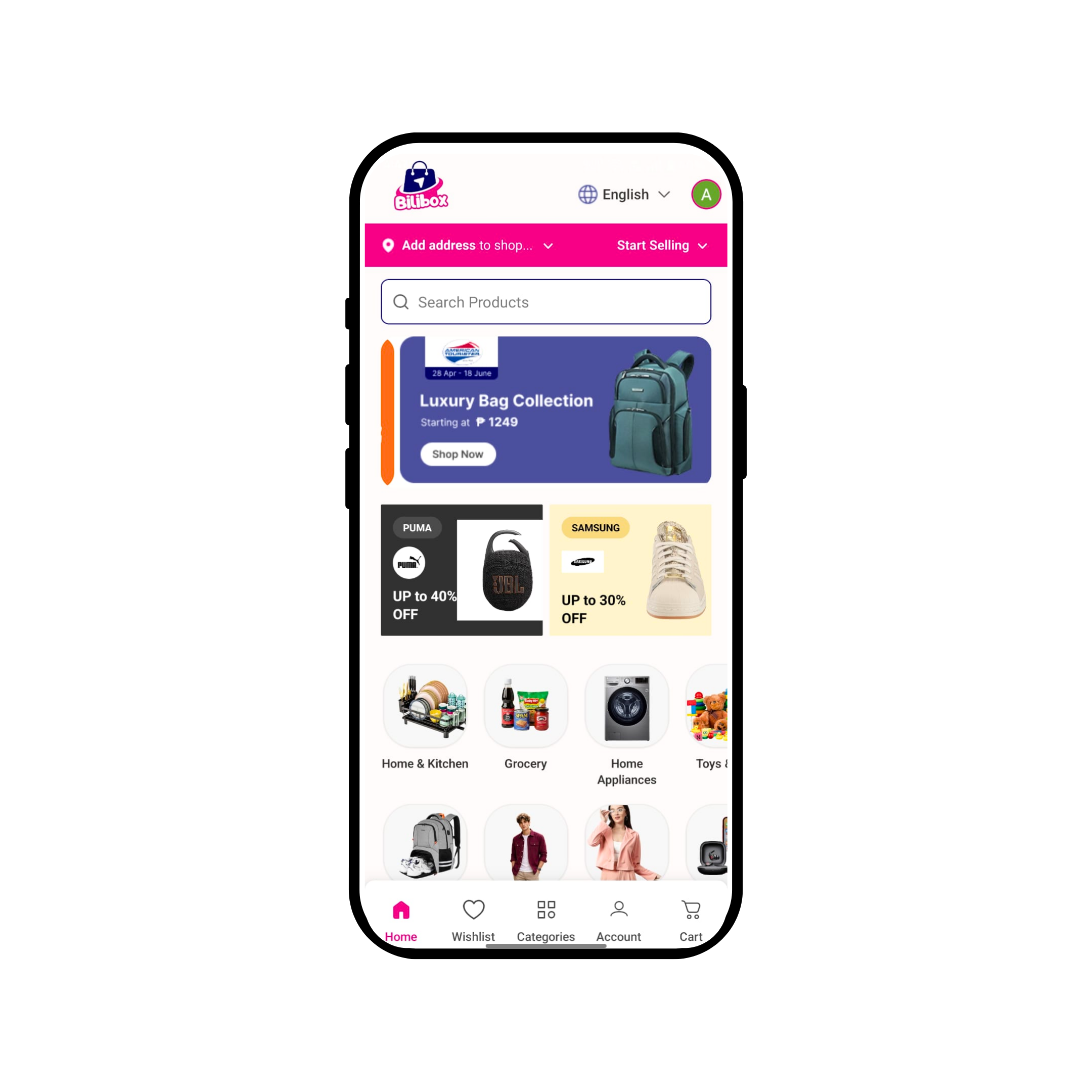 Luxique App Mockup